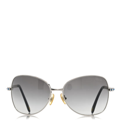 Tiffany Metal Crystal TF3006-B Sunglasses Silver Blue 2 of 8