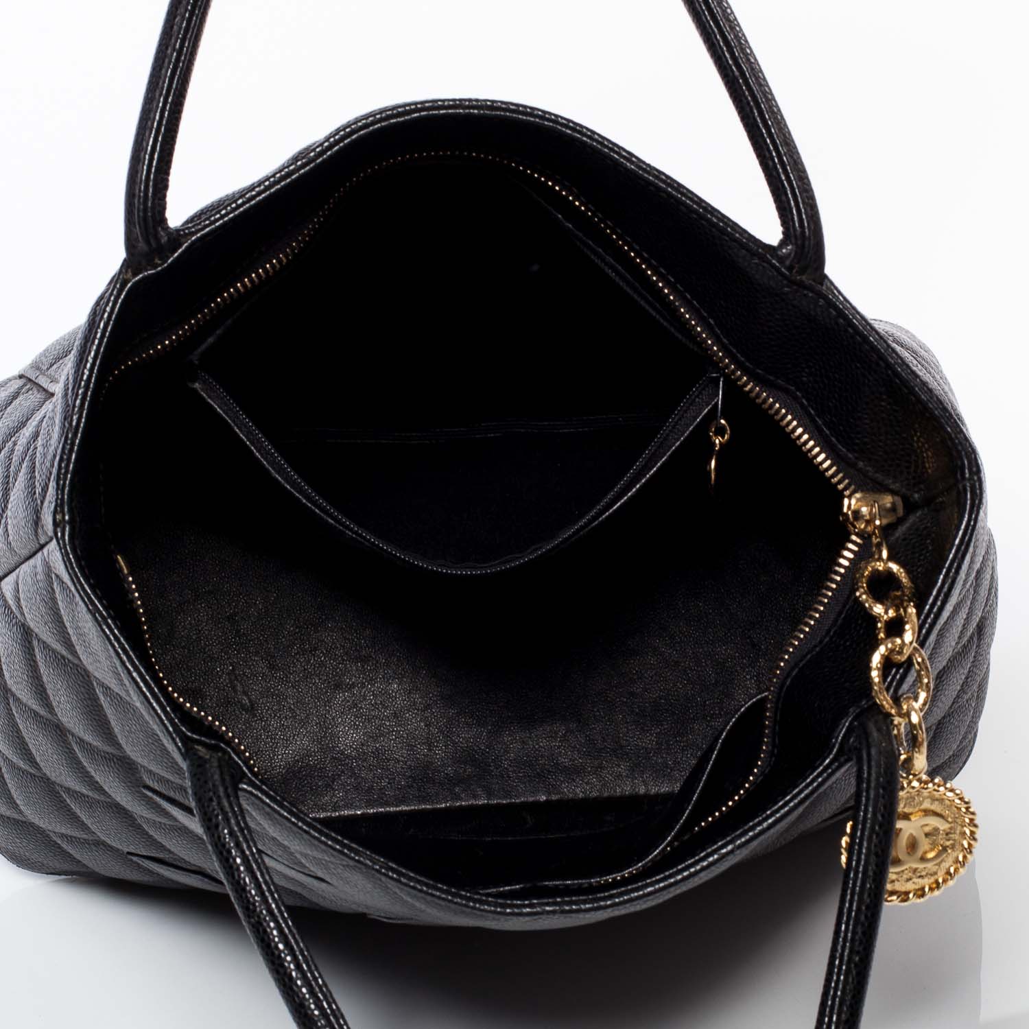 Chanel Caviar Medallion Tote Black 8 of 8