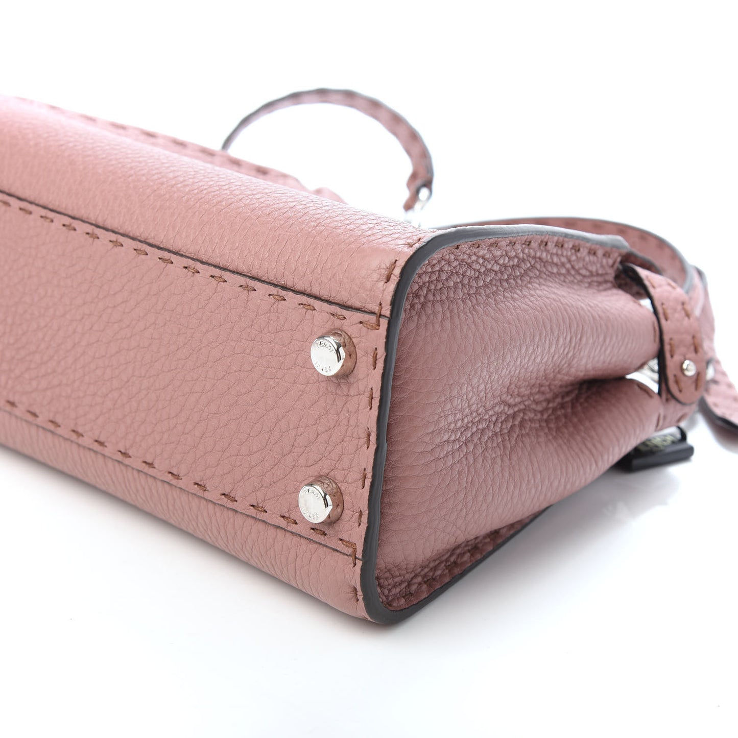 Cuoio Romano Selleria Bi-Color Mini Peekaboo Iconic Satchel English Rose Camelia