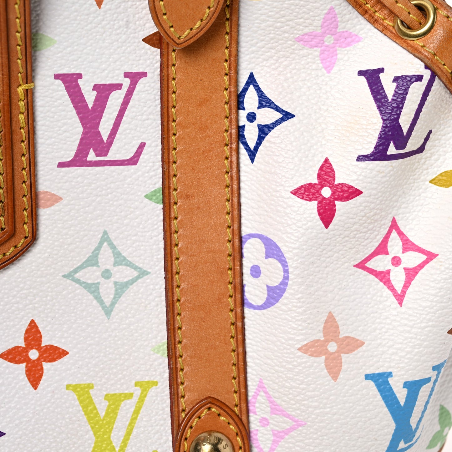 Monogram Multicolor Theda GM White