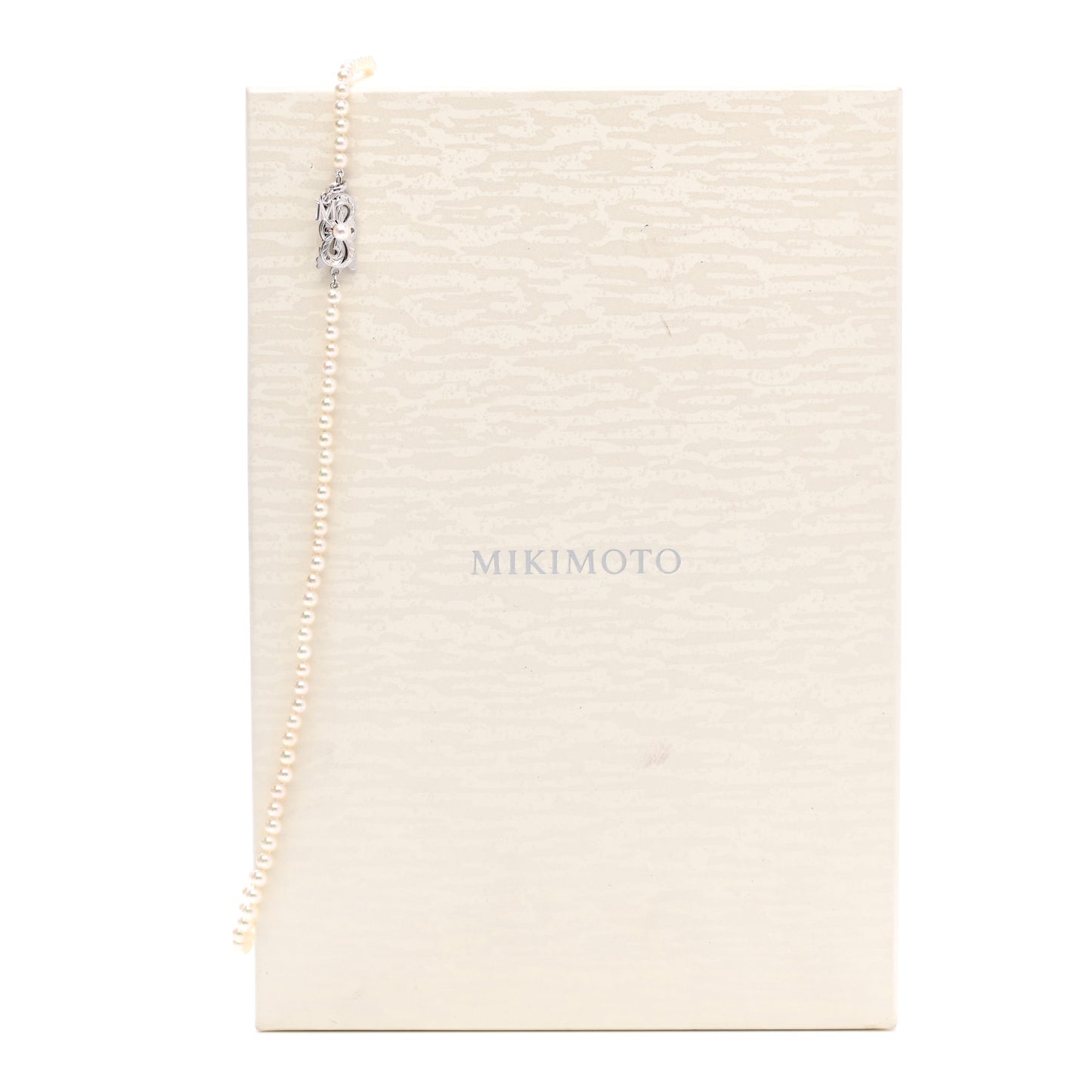 18K White Gold Akoya Pearl 3.5mm Strand Necklace