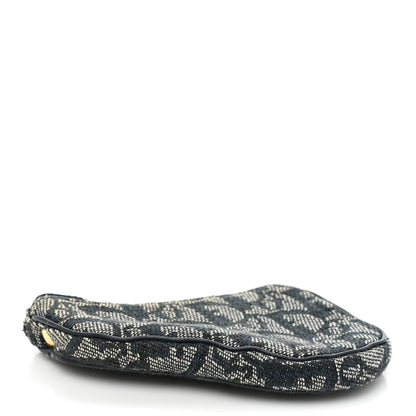 Christian Dior Monogram Saddle Coin Purse Navy 3 of 7