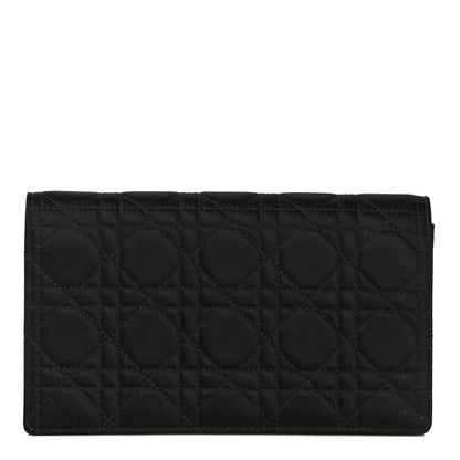 Christian Dior Satin Cannage Lady Dior Clutch Black 2 of 13