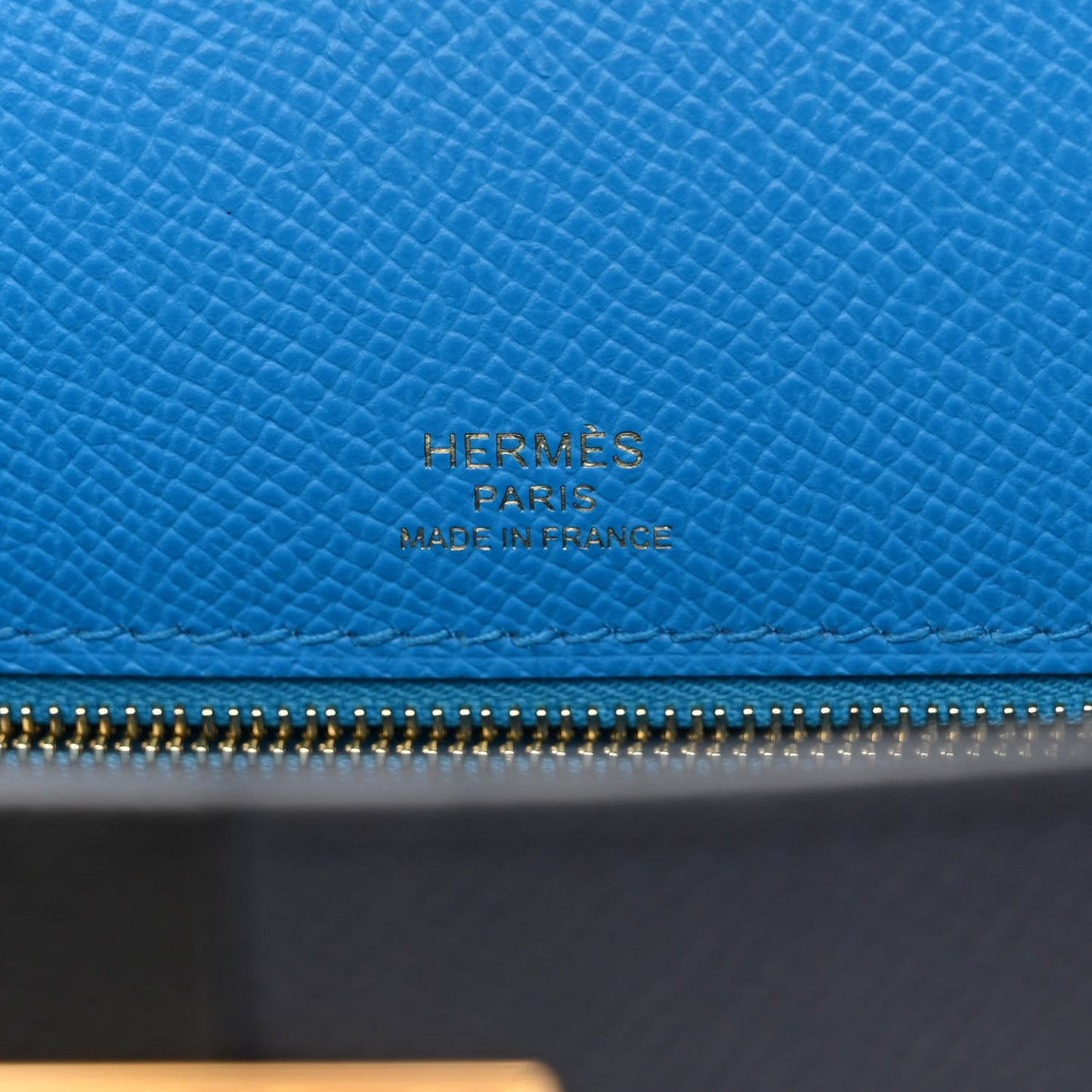 Epsom Casaque Kelly Sellier 28 Bleu Indigo Black Bleu Frida