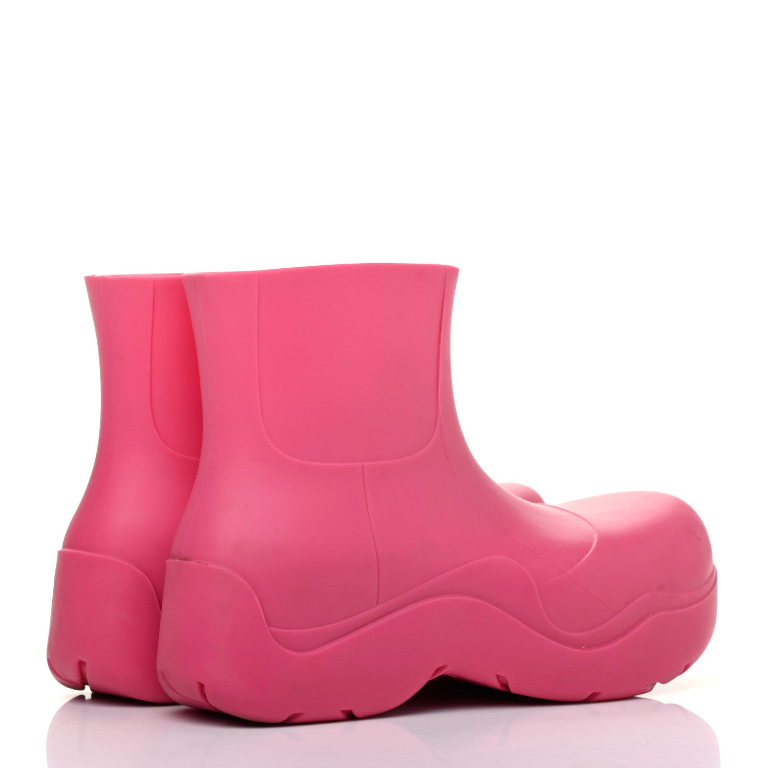 Bottega Veneta Rubber Puddle Ankle Boots 38 Lollipop 4 of 11