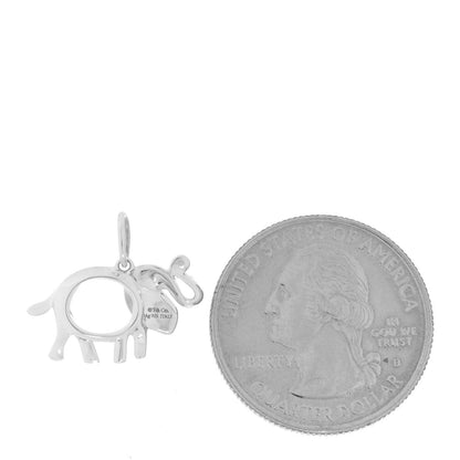 Tiffany Sterling Silver Tsavorite Save the Wild Elephant Charm 2 of 4