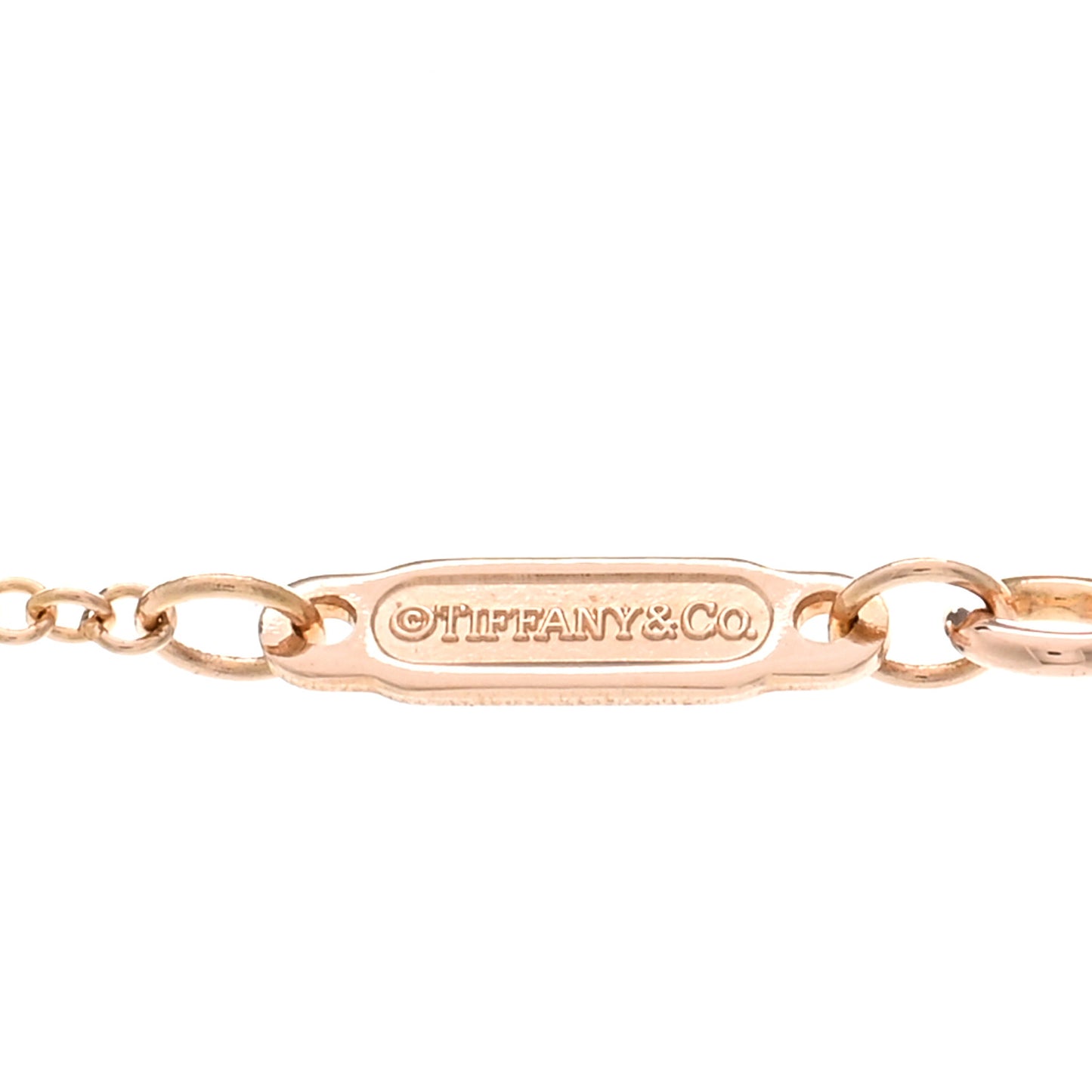 18K Rose Gold Small T Smile Pendant Necklace