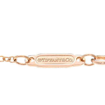Tiffany 18K Rose Gold Small T Smile Pendant Necklace 4 of 4