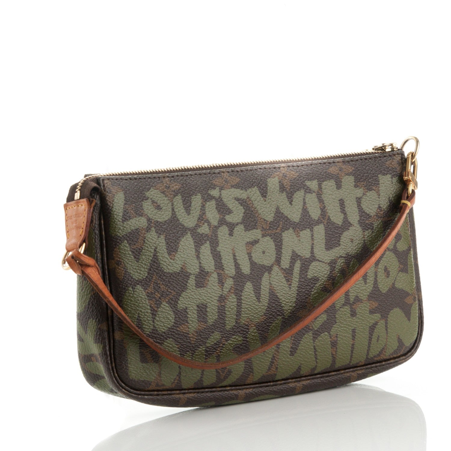 Louis Vuitton Monogram Graffiti Pochette Accessories Kaki 3 of 8