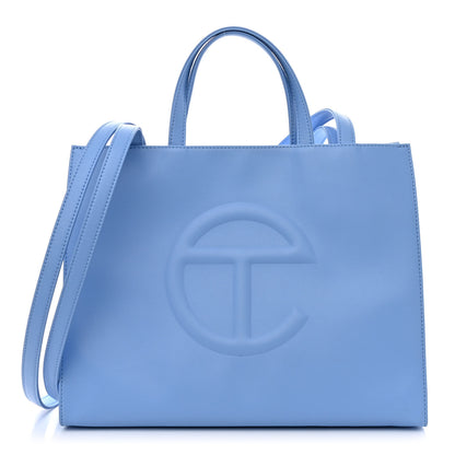 Telfar Vegan Leather Medium Shopping Bag Cerulean 1 of 12