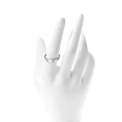 Cartier 18K White Gold 3.5mm LOVE Wedding Band Ring 58 8.5 2 of 6