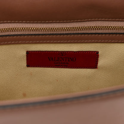 Valentino Garavani Vitello Medium Glam Lock Rockstud Flap Brownish 7 of 9