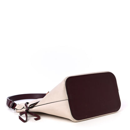 Louis Vuitton Calfskin Lockme Bucket Soie Quartz Calla 3 of 4