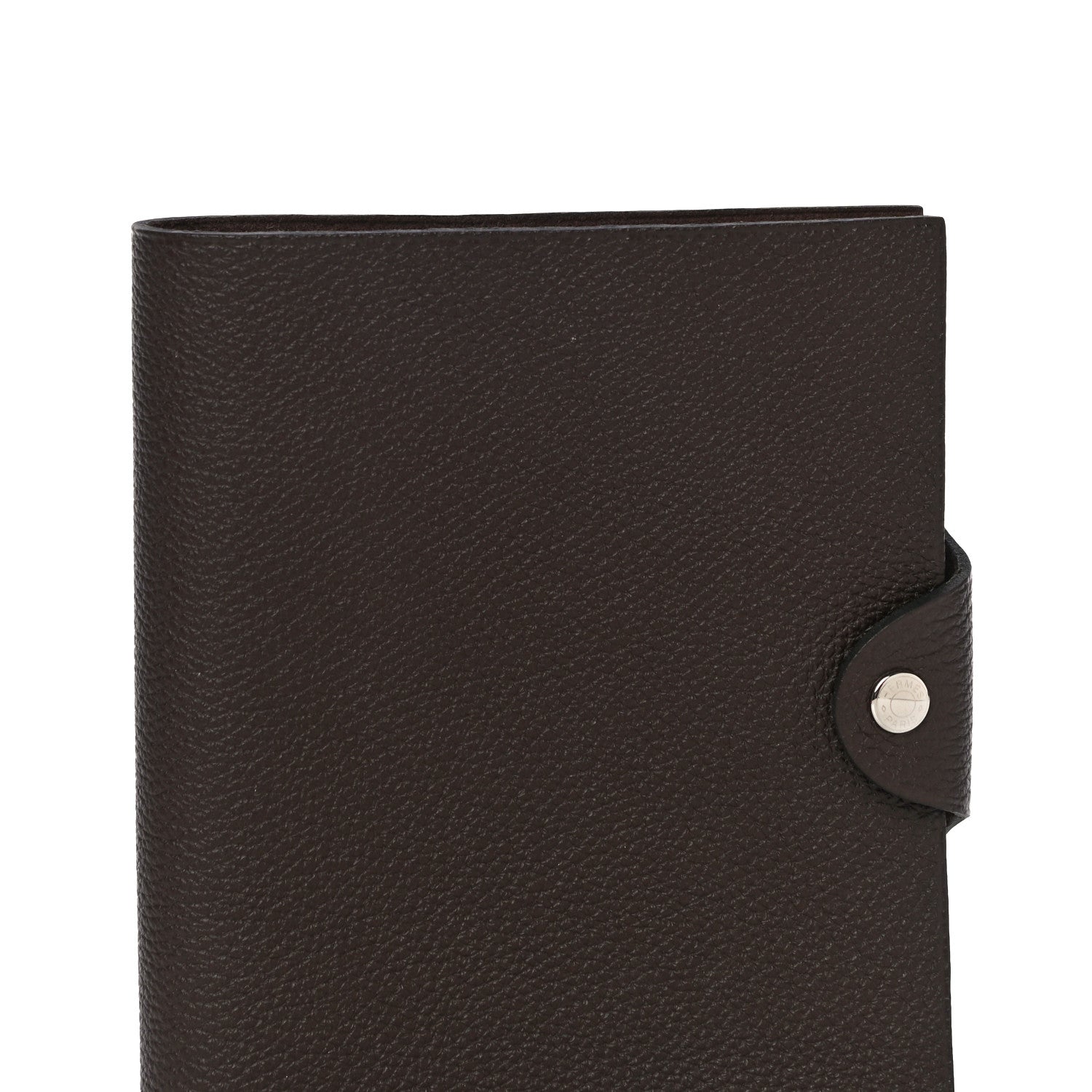 Hermes Togo Ulysse MM Notebook Cover Chocolate 9 of 12