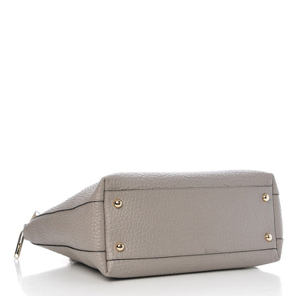 Burberry Signature Grain Calfskin Medium Welburn Tote Pale Grey 4 of 8
