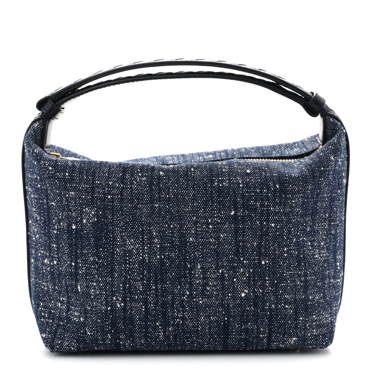 Denim Boucle Wallace Shoulder Bag Navy White Space