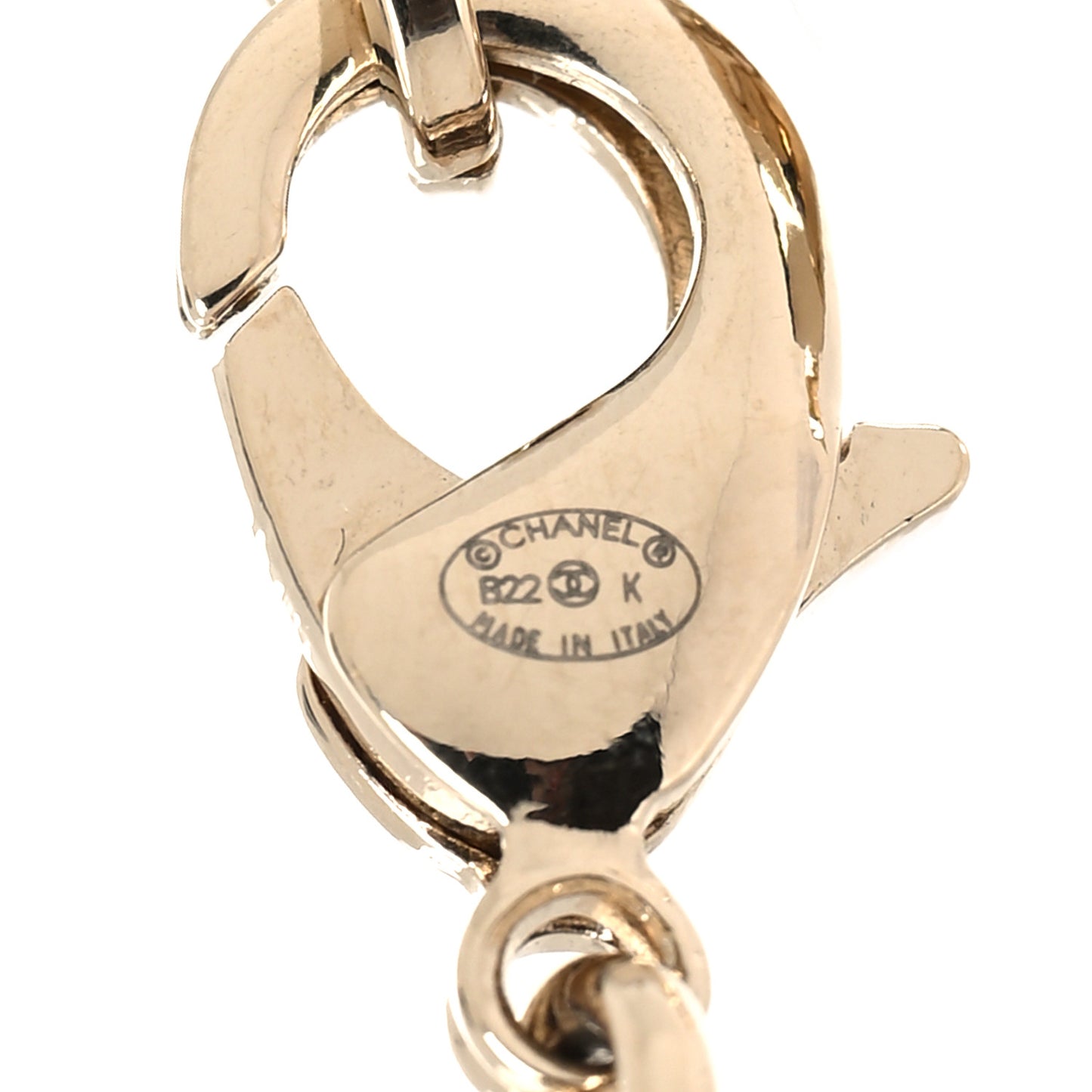 Metal CC Short Necklace Gold