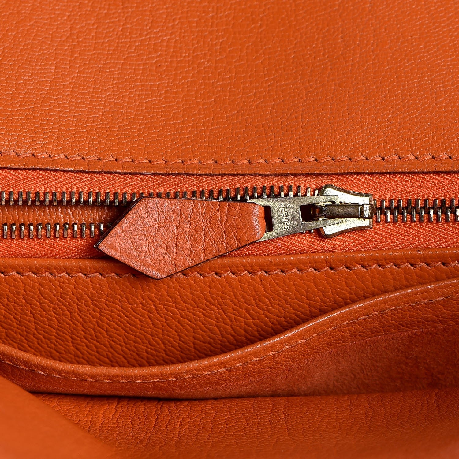 Hermes Taurillon Clemence Birkin 30 Orange 26 of 39