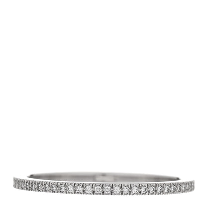 Tiffany Platinum Diamond .12ctw 1.3mm Novo Half Eternity Band Ring 53 6.5 1 of 4