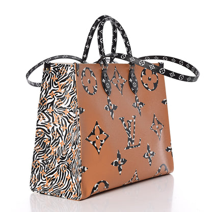 Louis Vuitton Monogram Giant Jungle Onthego GM Ivory 3 of 9