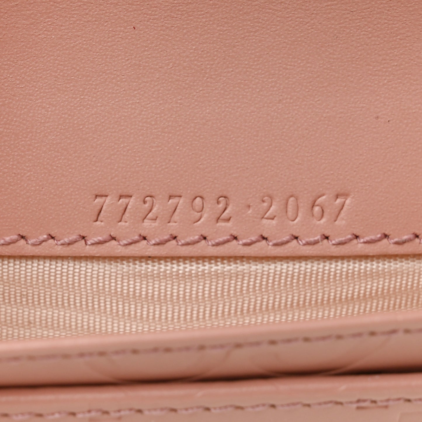 Calfskin Jumbo GG Embossed Snap Wallet Soft Pink