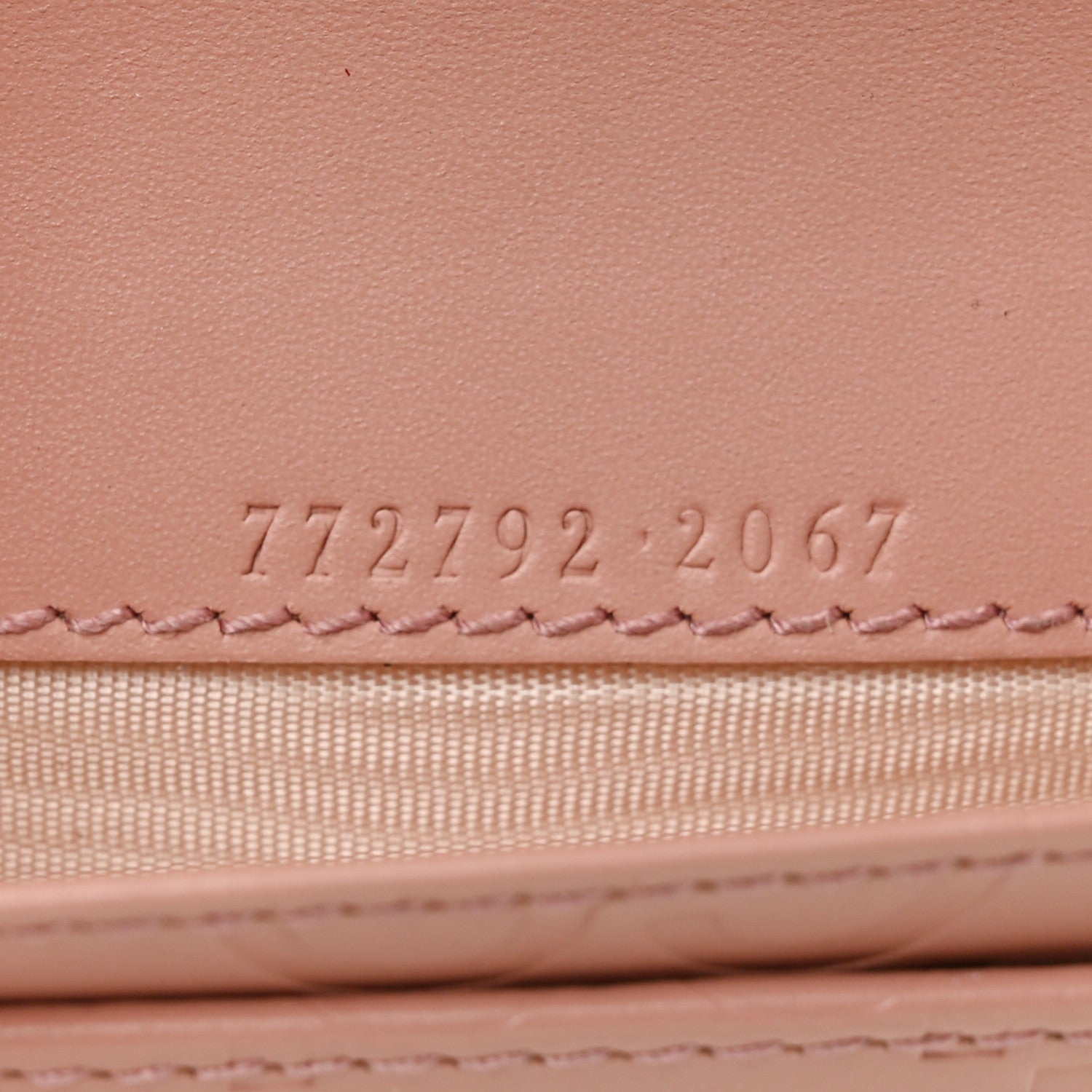Gucci Calfskin Jumbo GG Embossed Snap Wallet Soft Pink 7 of 9