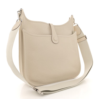 Hermes Taurillon Clemence Evelyne III PM Craie 3 of 11