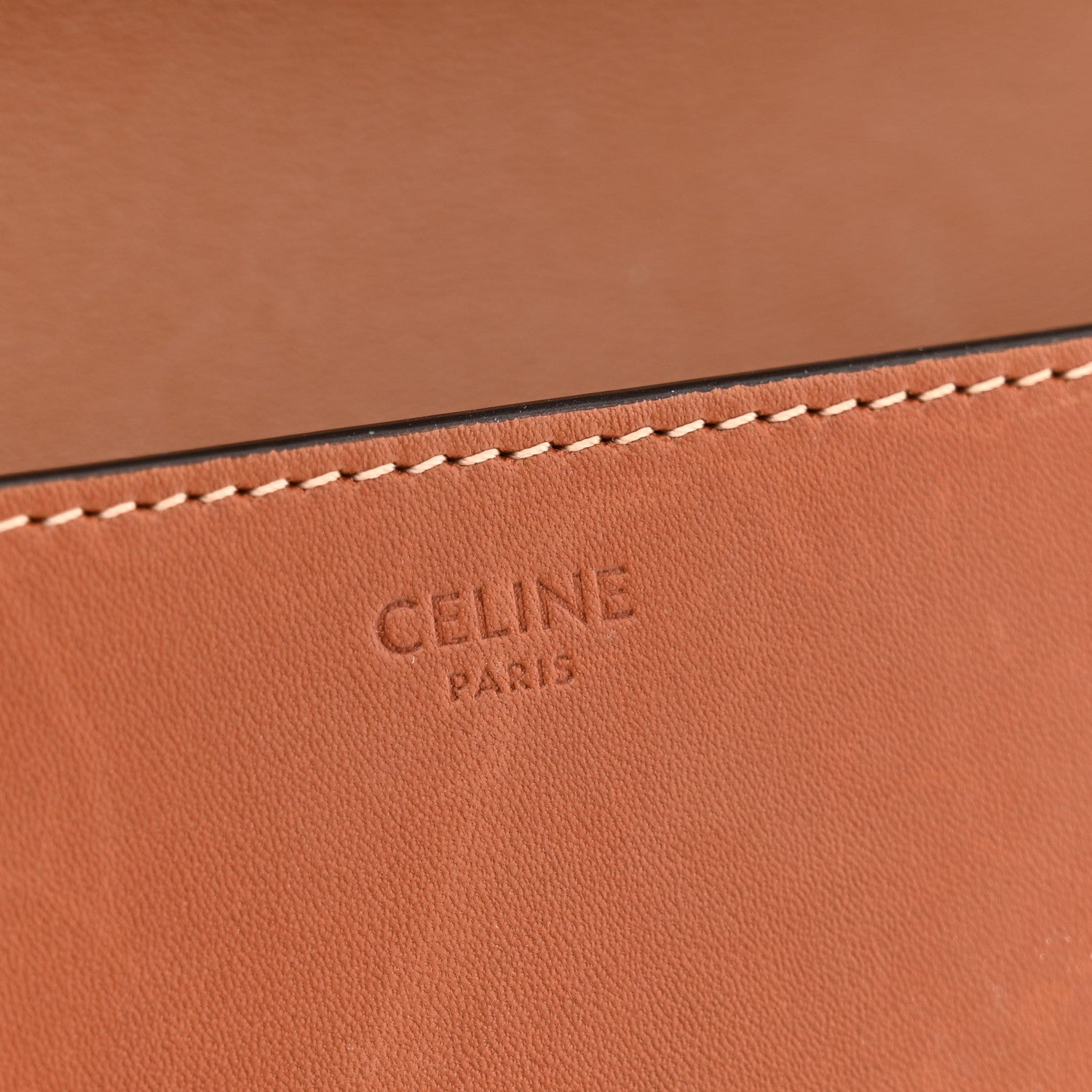 Celine Natural Calfskin Triomphe Shoulder Bag Tan 6 of 10