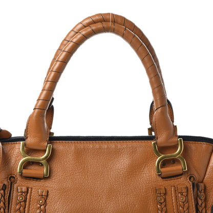 Chloe Calfskin Braided Medium Marcie Satchel Whiskey 11 of 12