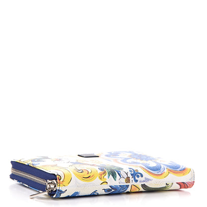Dolce & Gabbana Dauphine Majolica Printed Zip Around Wallet Multicolor 4 of 7