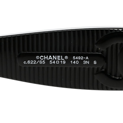 Chanel Acetate Butterfly Large CC Sunglasses 5492 Black 5 of 8