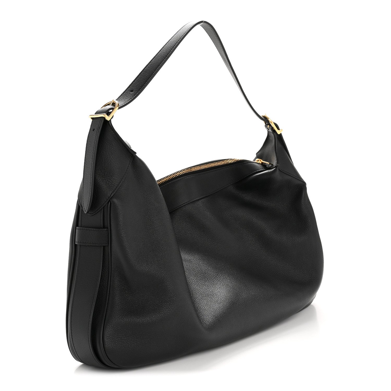 Celine Supple Calfskin Large Romy Shoulder Bag Black 3 of 13