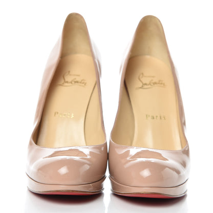 Christian Louboutin Patent New Simple 120 Pumps 37.5 Nude 2 of 11