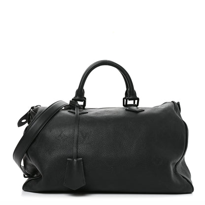 Louis Vuitton Calfskin Monogram Speedy P9 Bandouliere 40 Ultra Black 1 of 10