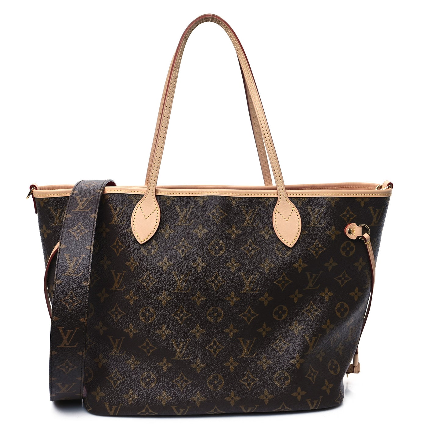 Monogram Inside Out Neverfull Bandouliere MM Rose Pondichery