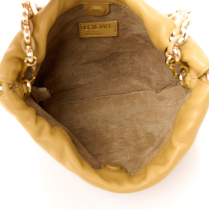 Loewe Mellow Nappa Donut Chain Mini Flamenco Knot Clutch Sahara 5 of 10