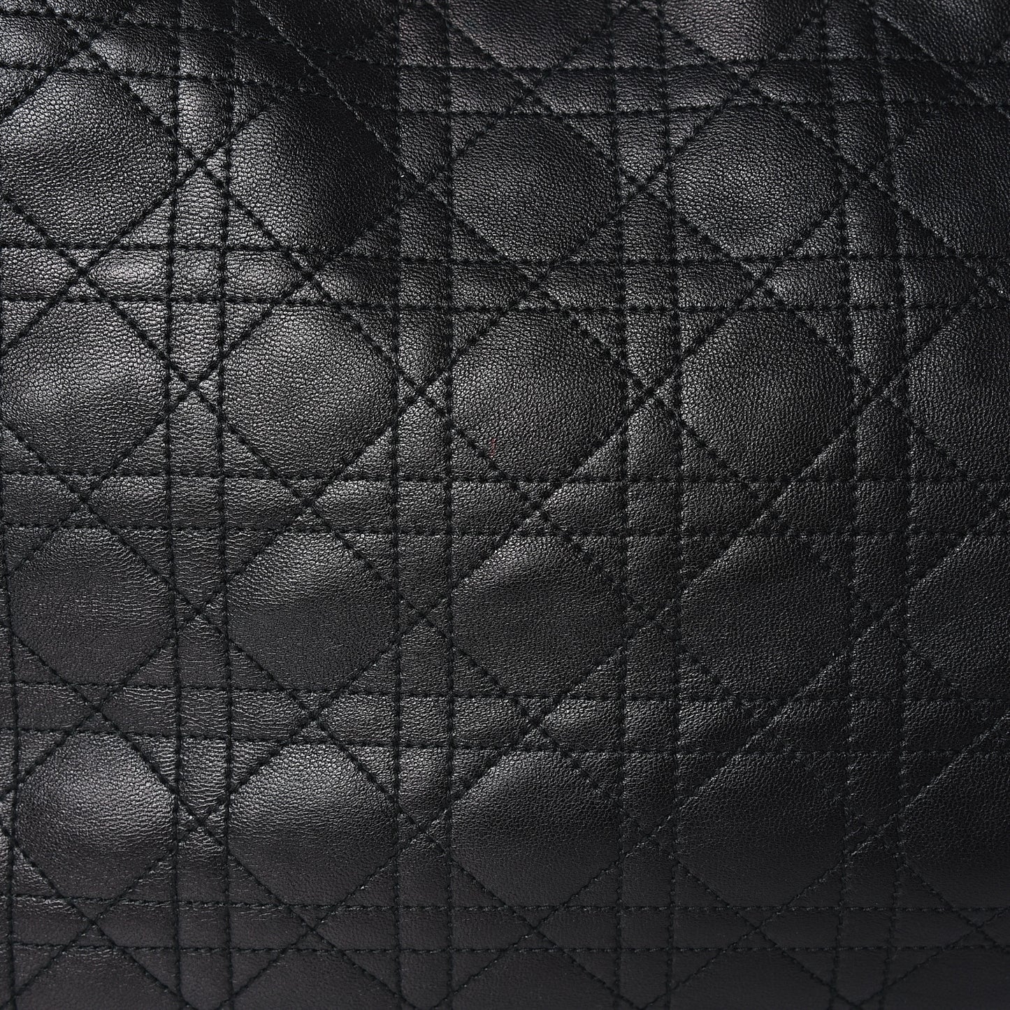 Lambskin Cannage Large Dior Soft Shopping Tote Black