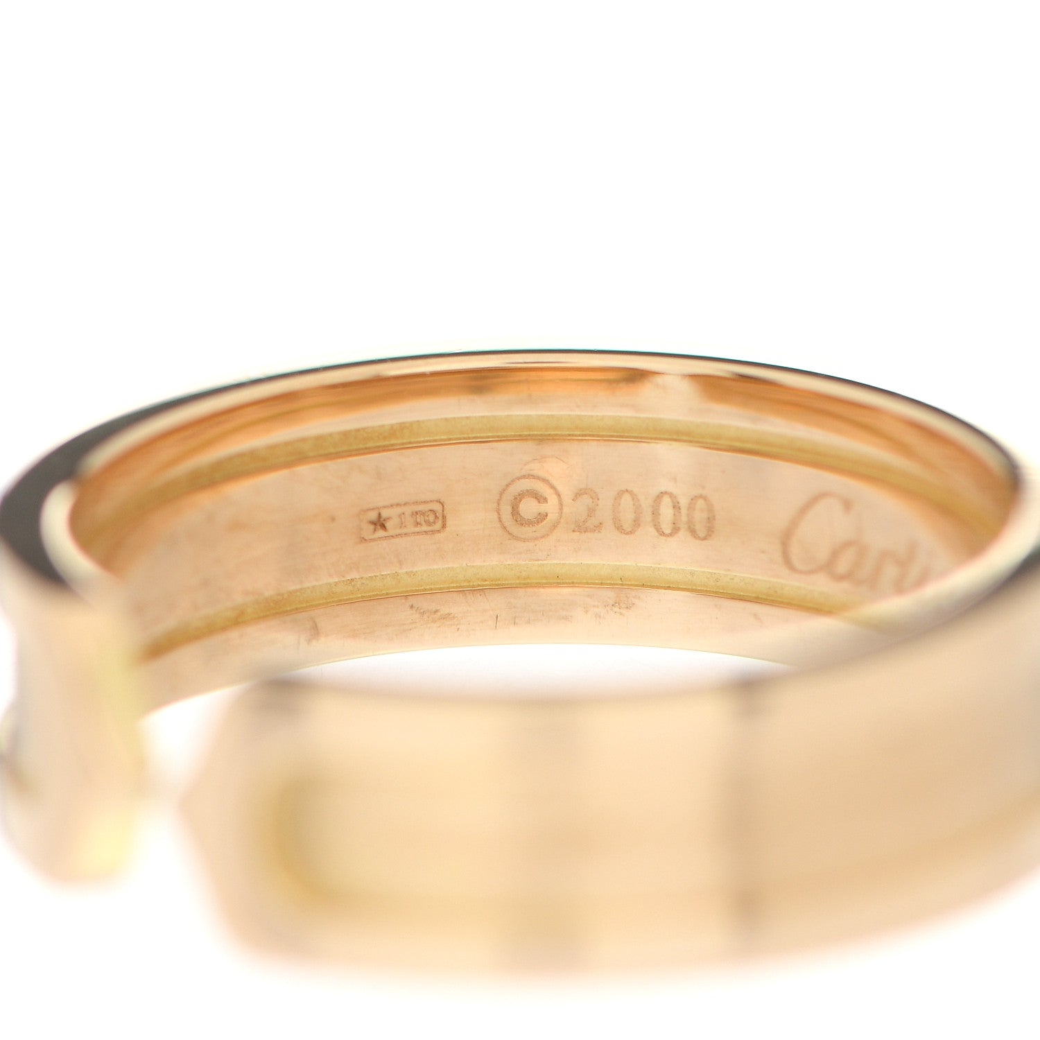 Cartier 18K Yellow Gold 6.5mm C De Cartier Ring 61 9.5 5 of 6