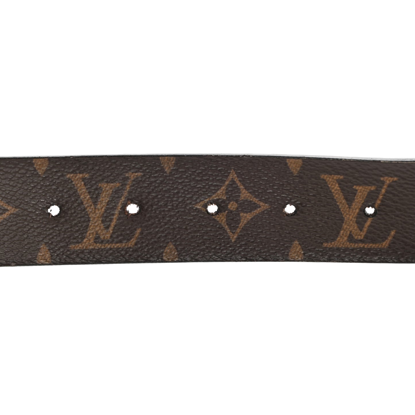 Monogram Calfskin 20mm LV Circle Reversible Belt 80 32 Black