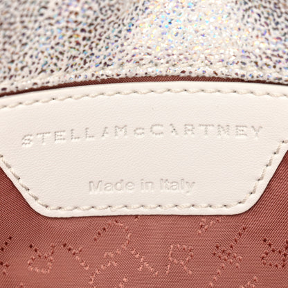 Stella McCartney Chamois Shiny Dotted Nappa Falabella Clutch with Chain Bag White 6 of 10