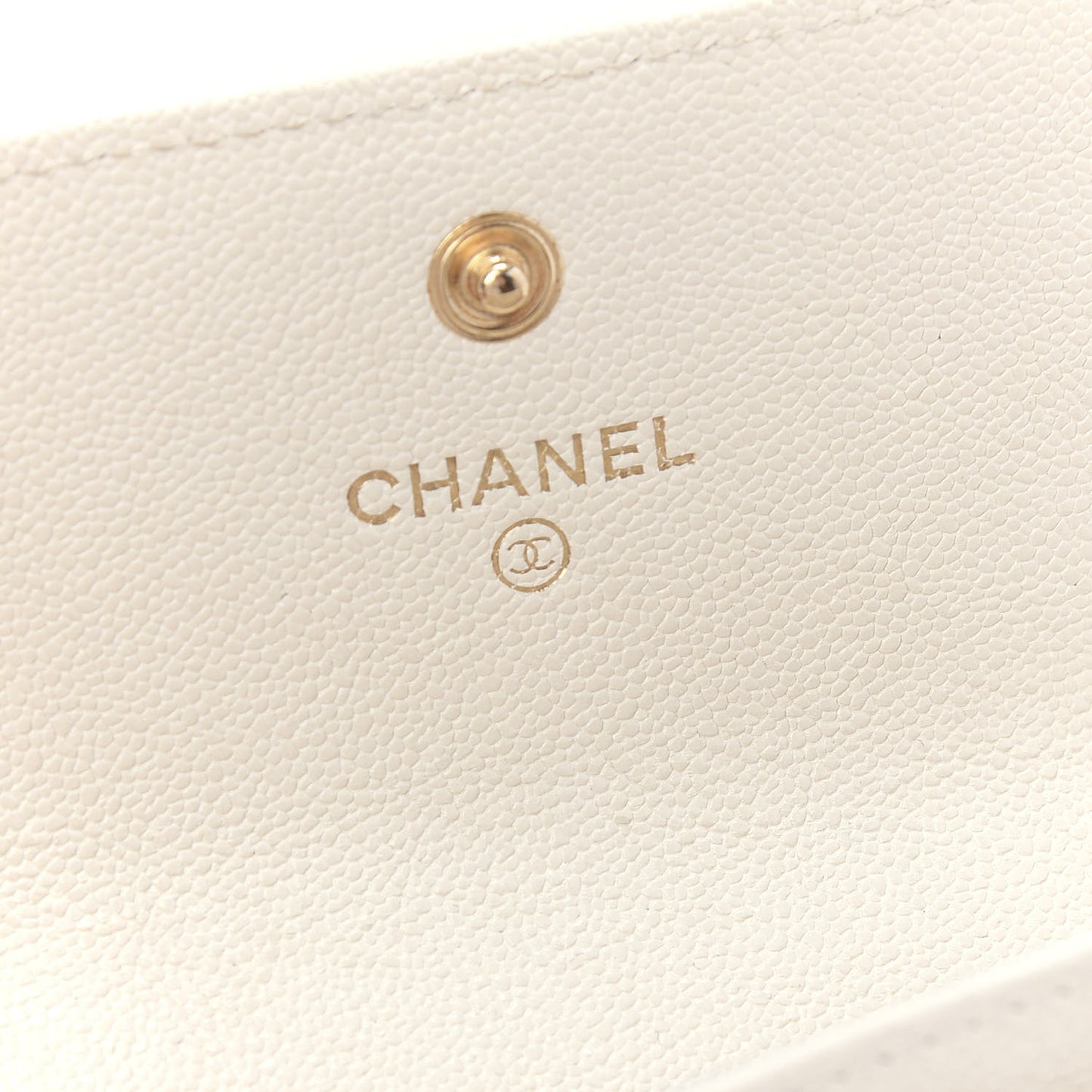 Caviar Quilted Boy Flap Card Holder White