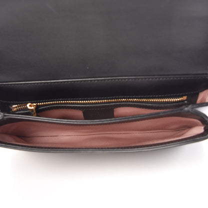 Gucci Vitello Palmellato Lux Small Arli Flap Shoulder Bag Black 5 of 9