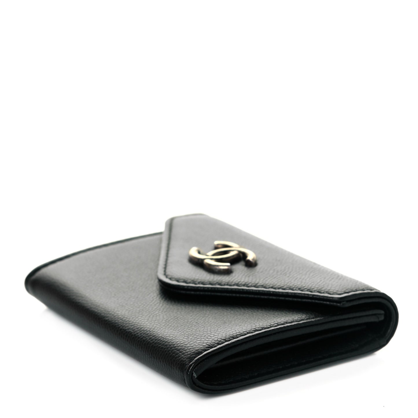 Caviar Envelope Card Holder Wallet Black