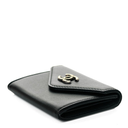 Chanel Caviar Envelope Card Holder Wallet Black 5 of 9