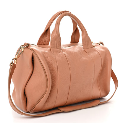 Alexander Wang Pebbled Lambskin Rocco Tan Pale Gold Hardware 3 of 9