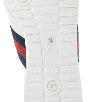Gucci Guccissima Mens Web Sneakers 12 White 6 of 9