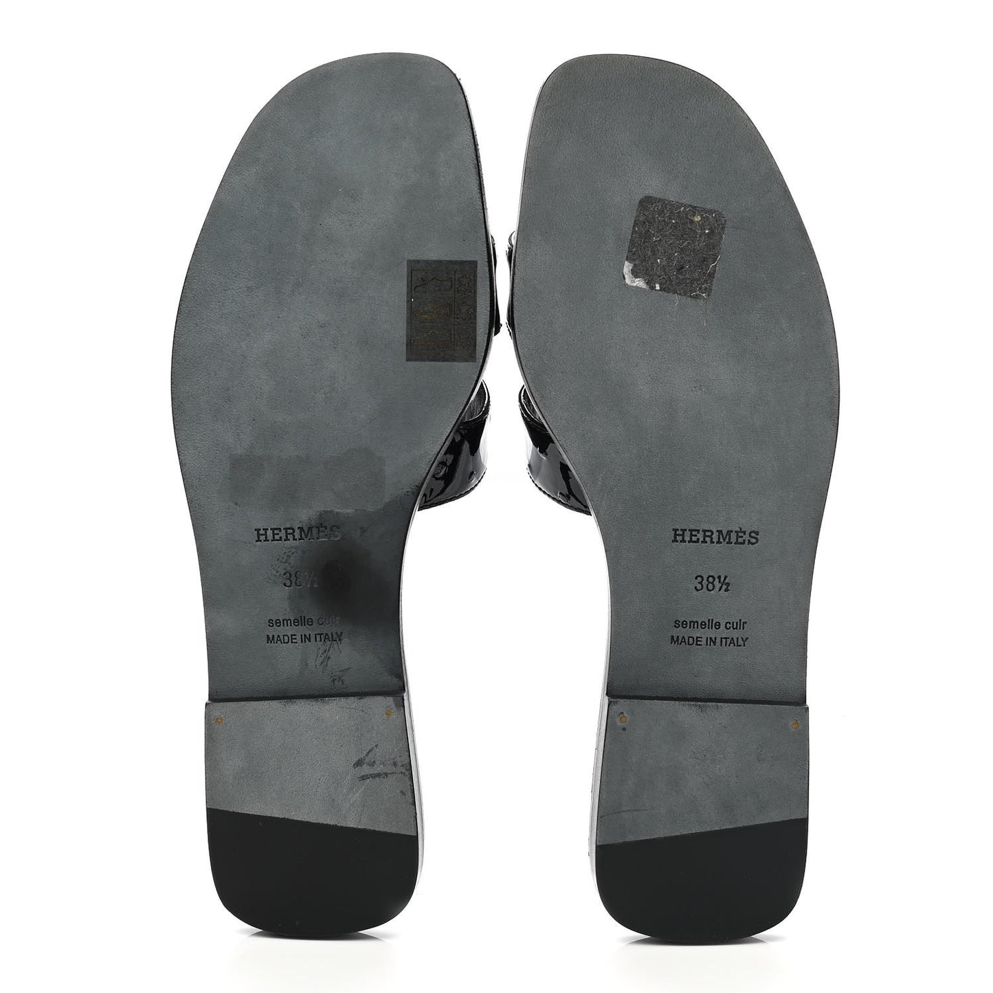 Ostrich Oran Sandals 38.5 Black