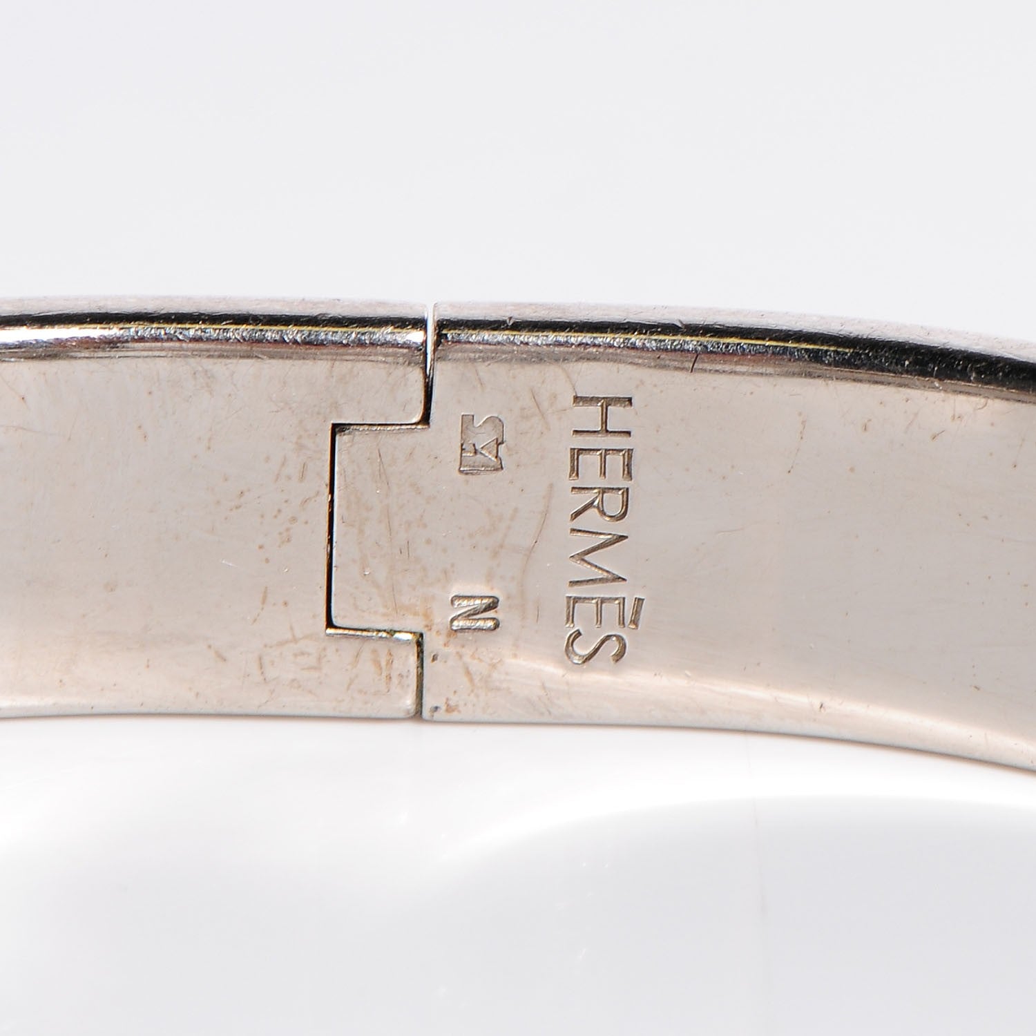 Hermes Enamel Narrow Clic Clac H Bracelet GM Black 4 of 4