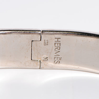 Hermes Enamel Narrow Clic Clac H Bracelet GM Black 4 of 4