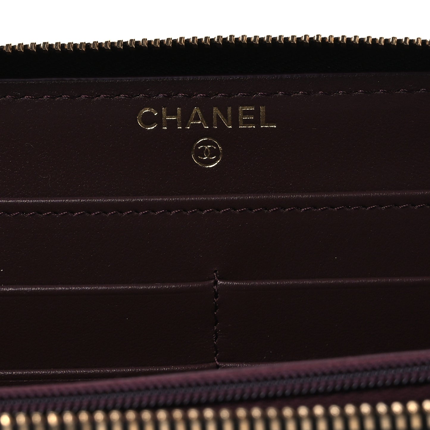 Caviar Quilted Large Gusset Zip Around Wallet Black